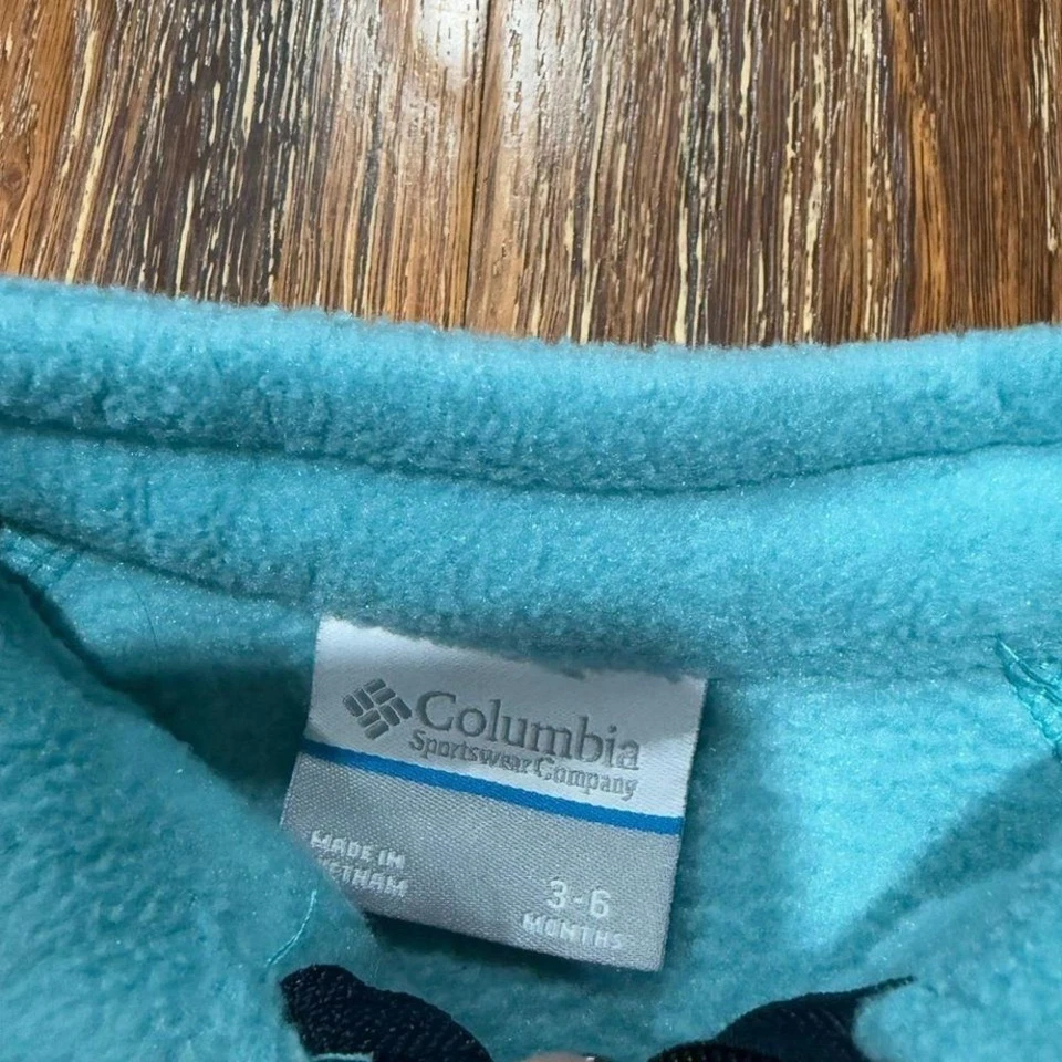 Chaqueta polar Columbia 3/6 meses 3M para niña o niño azul Foto 3 de 3
