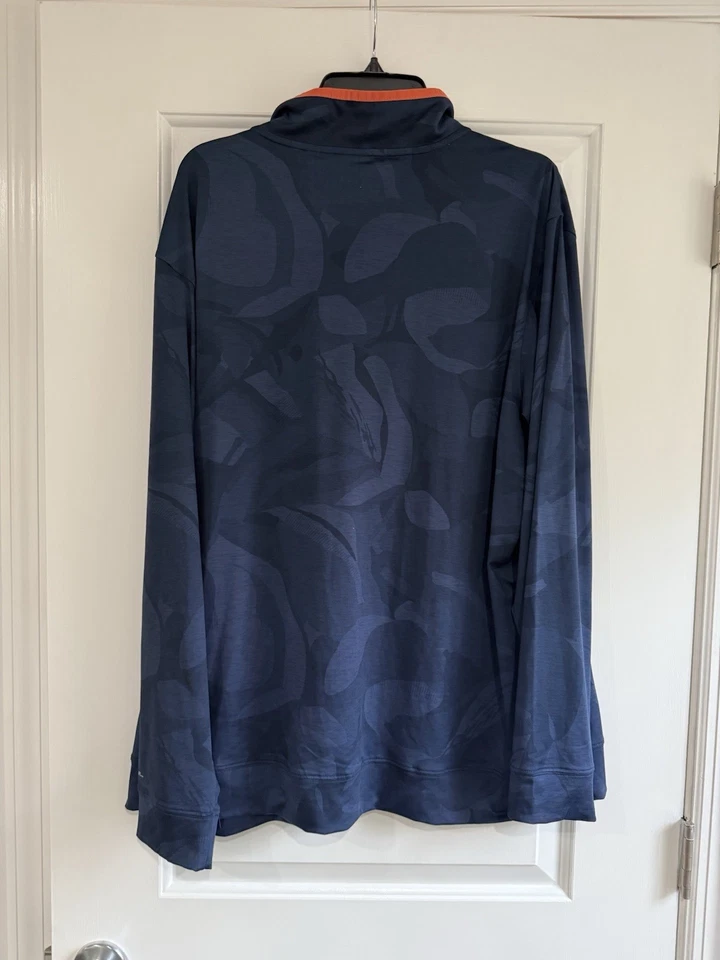 Рубашка для гольфа с длинным рукавом Walter Hagen размер 2X мужская - с бирками темно-синяя - Изображение 2 из 4