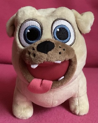 Disney Junior Welpe Hund Freunde Rolly Creme Mops Hund weiches Plüschtier 6,5 Zoll ohne Etikett