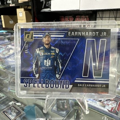 2025 Panini Donruss Spellbound "N" Blue Xplosion SP /49 Dale Earnhardt Jr. #28