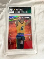 "1/1 TREY LANCE 2021 LEAF 1 of 1, HYPE ROOKIE CARD #51A Graded 9.5, 1/1 Rare!!