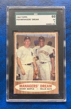 1962 Topps #18 Managers Dream Mantle/Mays ! SGC 60/ Exc 5!! Super!!