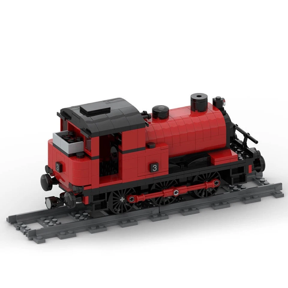 MOC-42439 Saddle Tank Steam Engine Locomotive Train Model 513 Pcs - Image 2 of 4