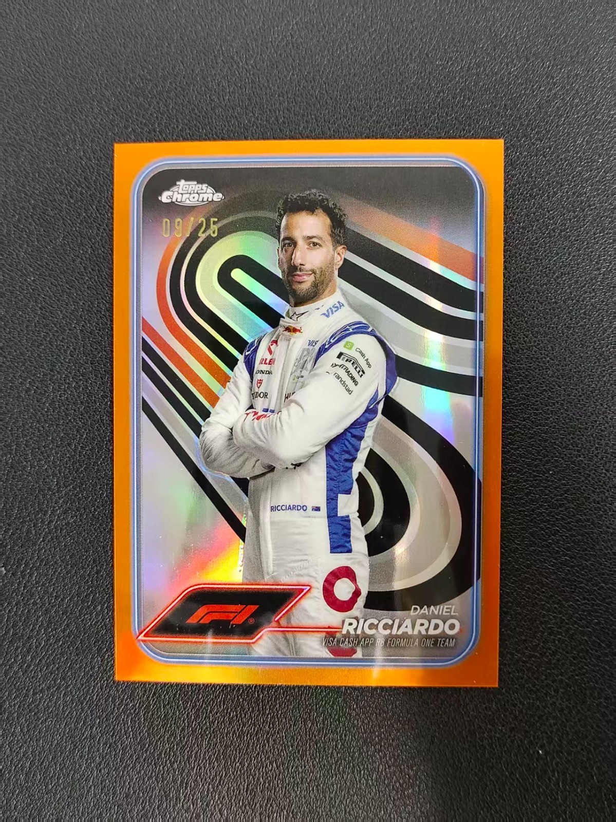 2024 Topps Chrome Formula 1 F1 Daniel Ricciardo Orange 9/25#18 EET