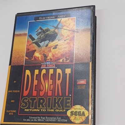 Desert Strike: Return to the Gulf (Sega Genesis, 1992) NO MANUAL