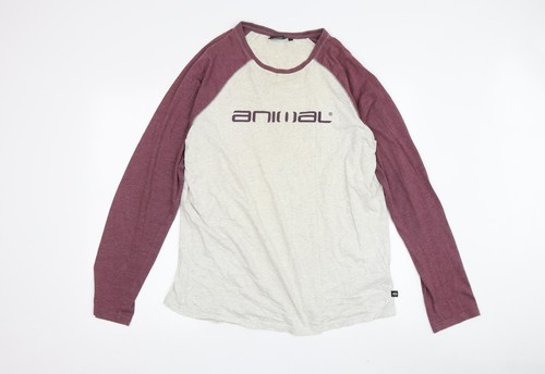 Animal Herren T-Shirt Mehrfarbig Langarm Baumwolle L