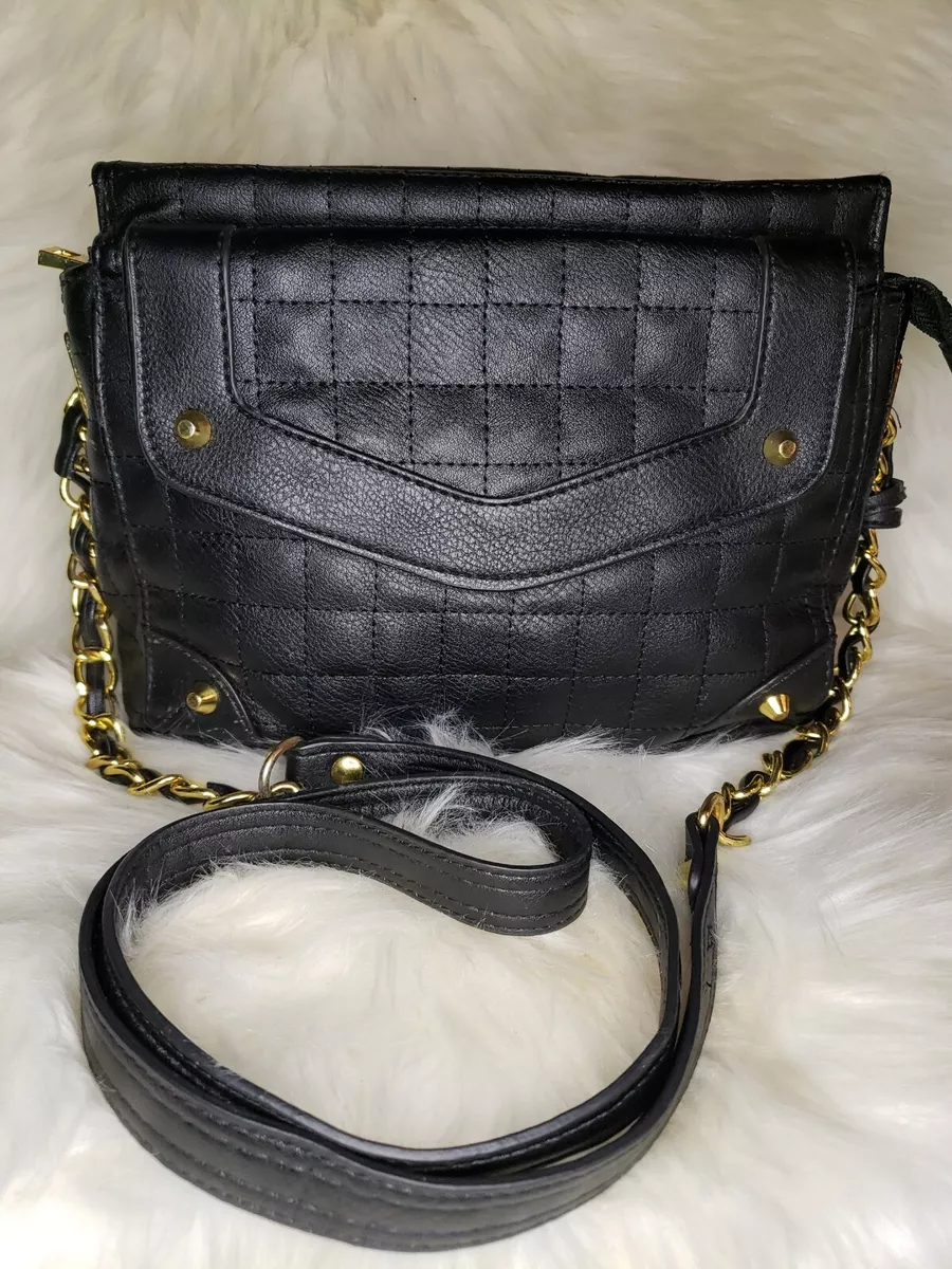 New Black Jessica Simpson Faux Croc Purse Satchel... - Depop