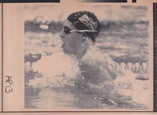 Original Press Photo Swimming Adrian Moorhouse Olympics Seoul 23.9.1988 (2)