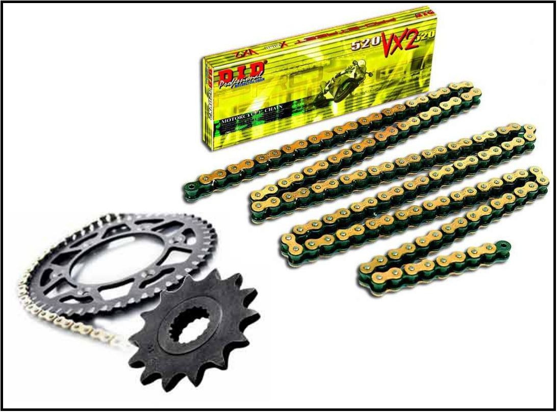 Kit chaine acier 15-43 pas 520 VX3 moto Kawasaki Z 750 R 2011 2012 transmission