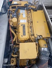 Caterpillar cat 3116  Marine Diesel Engine running take-out