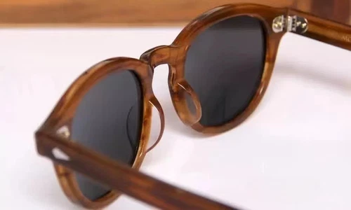 New MOSCOT LEMTOSH Sunglasses Men Round Brown Thin Edged Plate Sunglasses Women - Picture 5 of 14