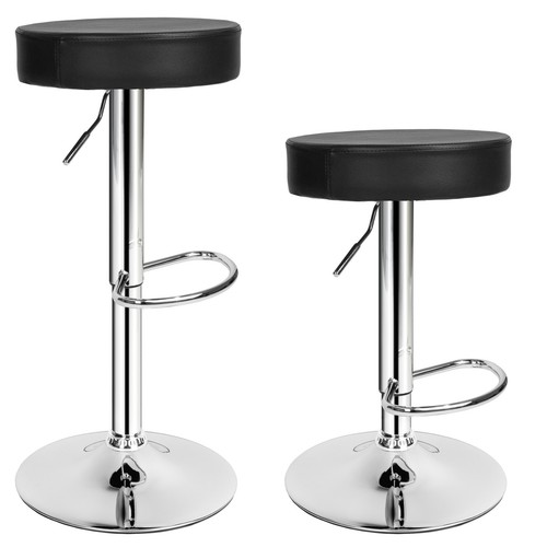2 Sgabelli da Bar Moderni Set Sgabello Cucina Regolabile Sedia Nero  Similpelle | eBay