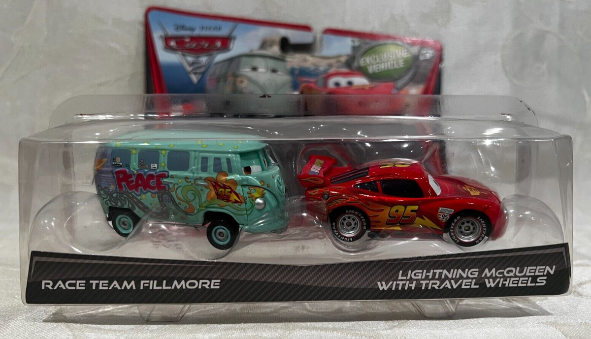 Disney Pixar Cars 2 Race Team Fillmore Lighting McQueen With