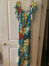 Fashion Nova tropical print dress size Medium NWT