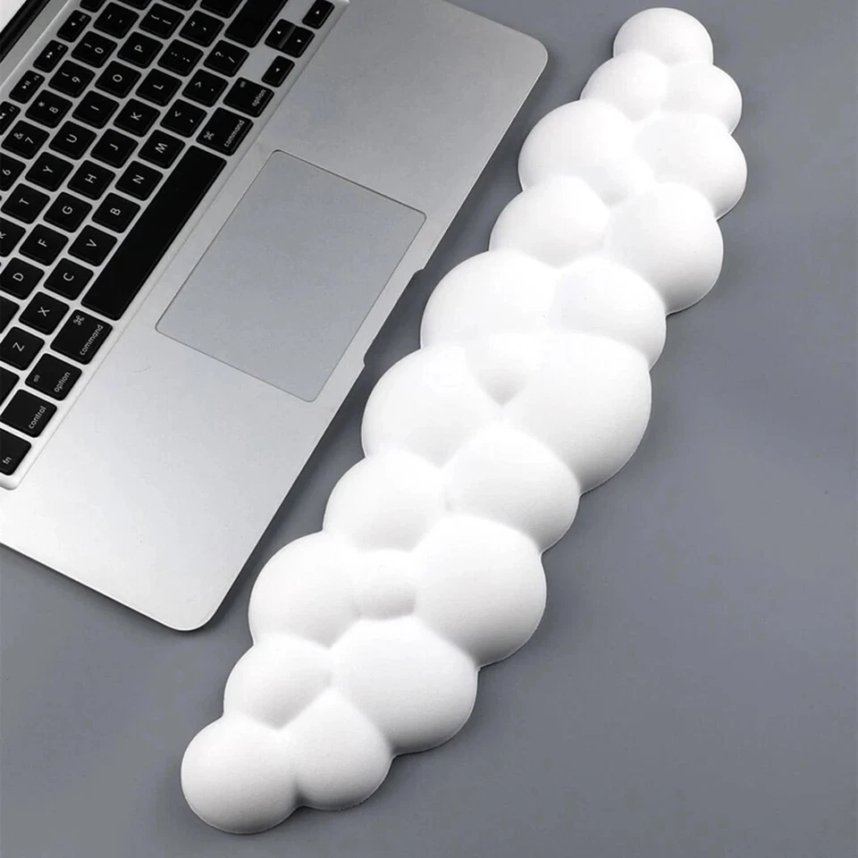 Mouse Pad With Wrist Rest Keyboard Cloud Anti-slip Desktop Office Gamer Mouse US - Image 2 of 4