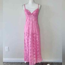 Vintage Victoria s Secret Heart Maxi Slip Gown Small