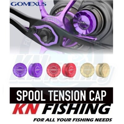 GOMEXUS ALUMINUM SPOOL TENSION KNOB CAP GOLD