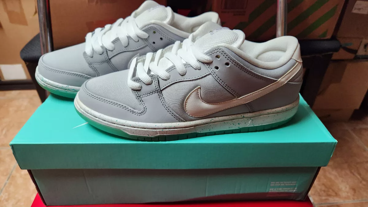 Nike SB Dunk Low Marty McFly Size 8 Mag Retro Gray White NEW Back to the Future
