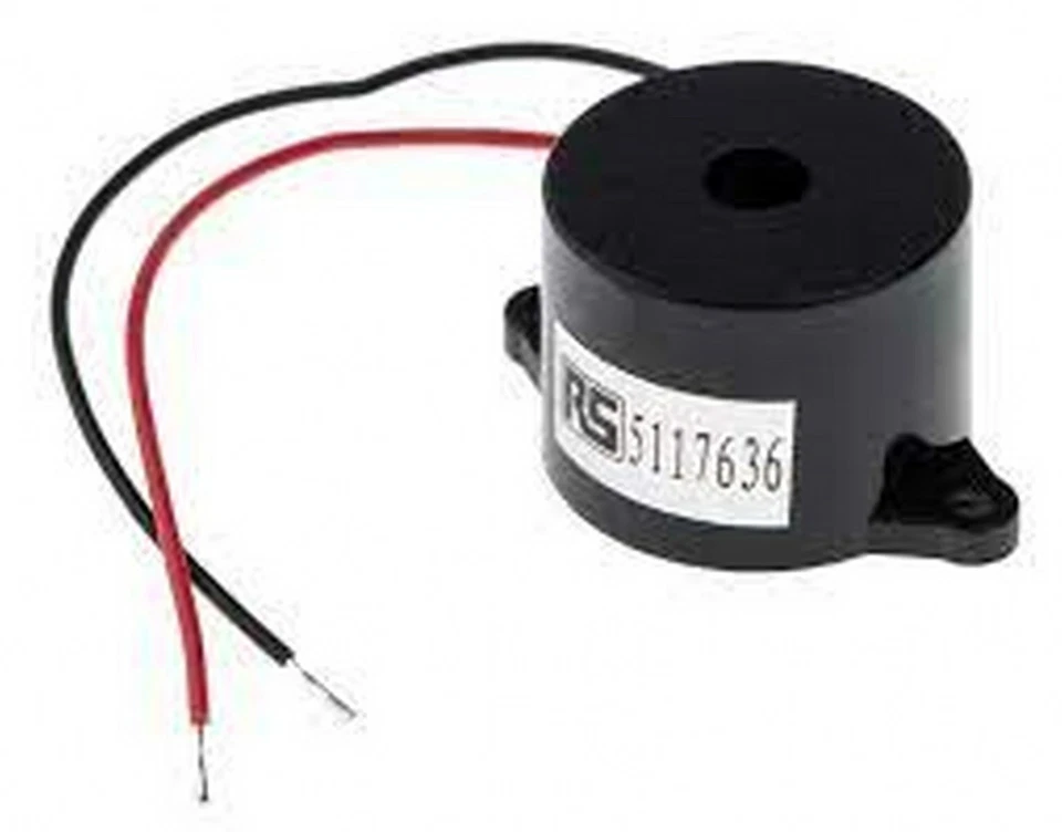 Buzzer Sounder ABI-006-RC 90dB Panel Mount Piezo Bleeper Wires RS PRO x 1pc  - Image 2 of 4