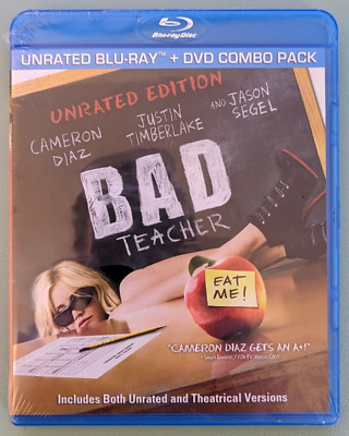 Bad Teacher (Blu-ray/DVD, 2011, Unrated Edition) Cameron Diaz Justin Timberlake