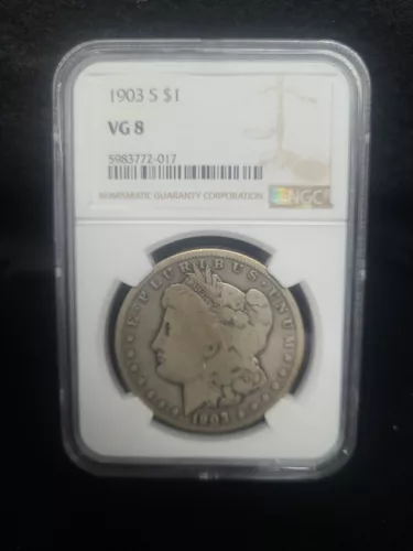 1903-S NGC VG8 MORGAN SILVER DOLLAR