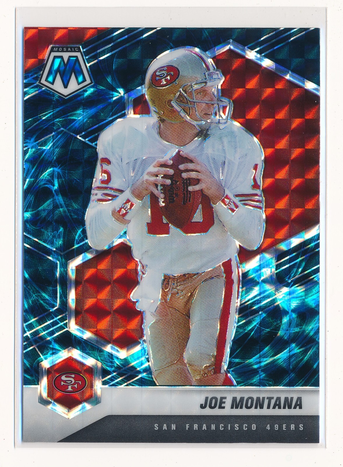 Image 1 - JOE MONTANA 2021 PANINI MOSAIC MOSAIC GENESIS #174 *SAN FRANCISCO 49ERS*