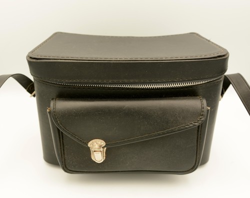 Rient No.25 Black Vintage Camera Bag + Red Lining With Shoulder Strap - Picture 2 of 10