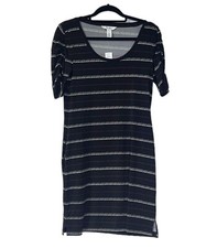 White House Black Market Dress Size Small Dashing Stripe Black With Pockets