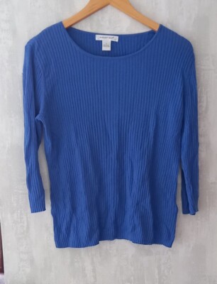 Leichter Pullover August Seide blau Größe L