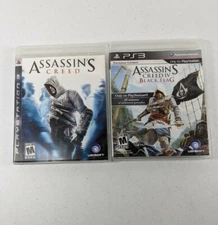 PS3 Games Assassin's Creed and IV Black Flag Lot of two games