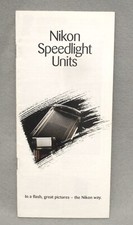 1988 NIKON SPEEDLIGHT UNITS BROCHURE 23 PAGES OF INFO REGARDING ALL AVAILABLE