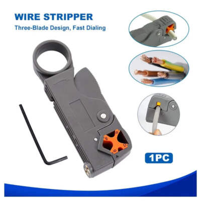 Multifunctional Coaxial Cable Stripper Wire Stripper Network Wire Clipper Video