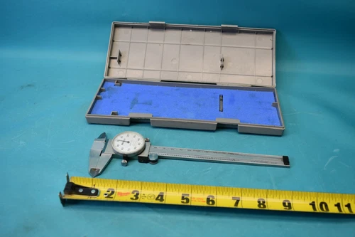 USED MITUTOYO 505-637-50 6" CALIPER WITH CASE
