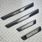 4PCS For Sentra 2023 Accessories Black Car Door Scuff Sill Cover Protector Trim