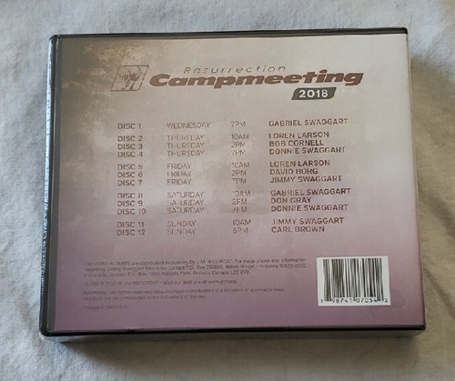 Resurrection Campmeeting 2018 Jimmy Swaggart (DVD, 2018) Factory Sealed - Picture 2 of 2