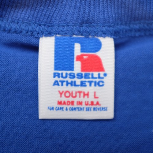 VINTAGE 80's Russell Athletic Lot of 3 Youth L Royal Blue Short Sleeve T-Shirts - Picture 6 of 7