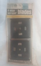 2 PACK ALLWAY TOOLS VINTAGE USA NEW NOS 4 EDGE LARGE 2.5" SQUARE SCRAPER BLADES