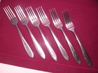 Set Of 6 ONEIDA Taylor Satin Flatware Dinner Forks 7 7/8 GF1