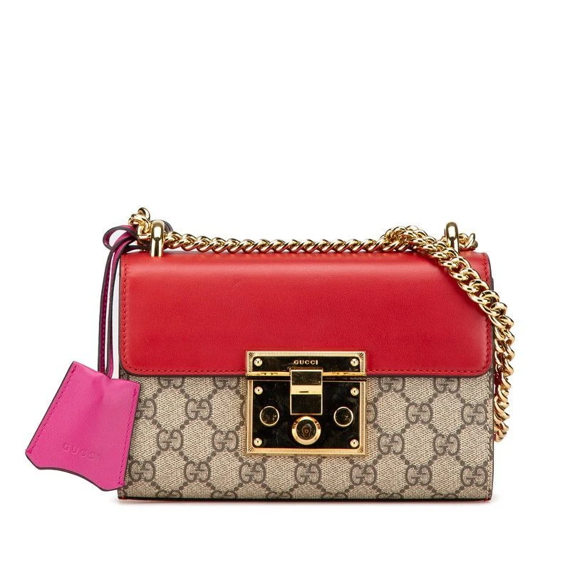 Authentique sac à bandoulière chaîne Gucci GG Supreme 409487 beige du Japon