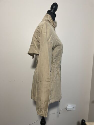 AALTO Womens Winner Windbreaker Beige Linen Viscose - Picture 4 of 5