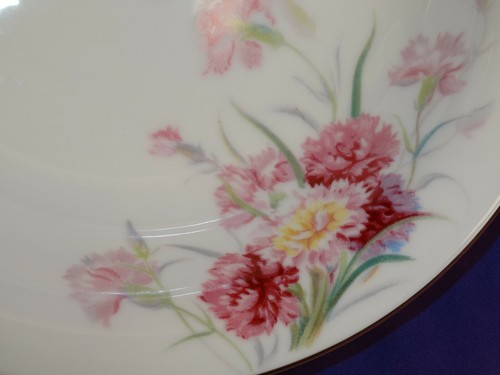VINTAGE NORITAKE NIPPON TOKI KAISHA AMHERST PORZELLAN SUPPENSCHÜSSEL NELKEN 1947-50 - Bild 3 von 6