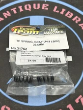 Team Associated. TC Spring Grey (14.8 LB/IN) 20.5mm. Item #31762. New Old Stock.