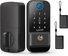 Front Door Lock Set Fingerprint WiFi Keyless Entry Digital Keypad Smart Deadbolt