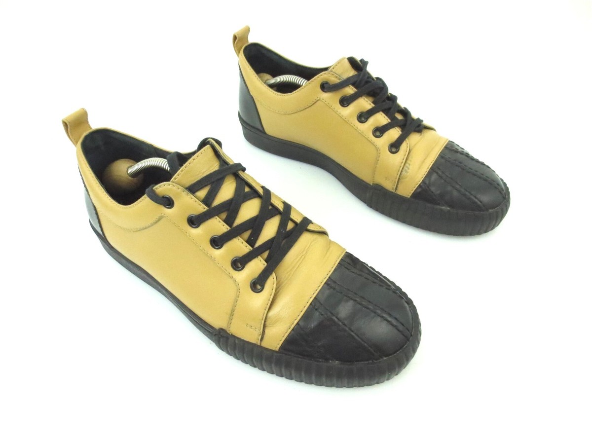 【関税&送料込み】Marni Leather Lace-Up Sneakers MARNI Women's Shoes Brown Leather Sneaker Lace Up Size EUR