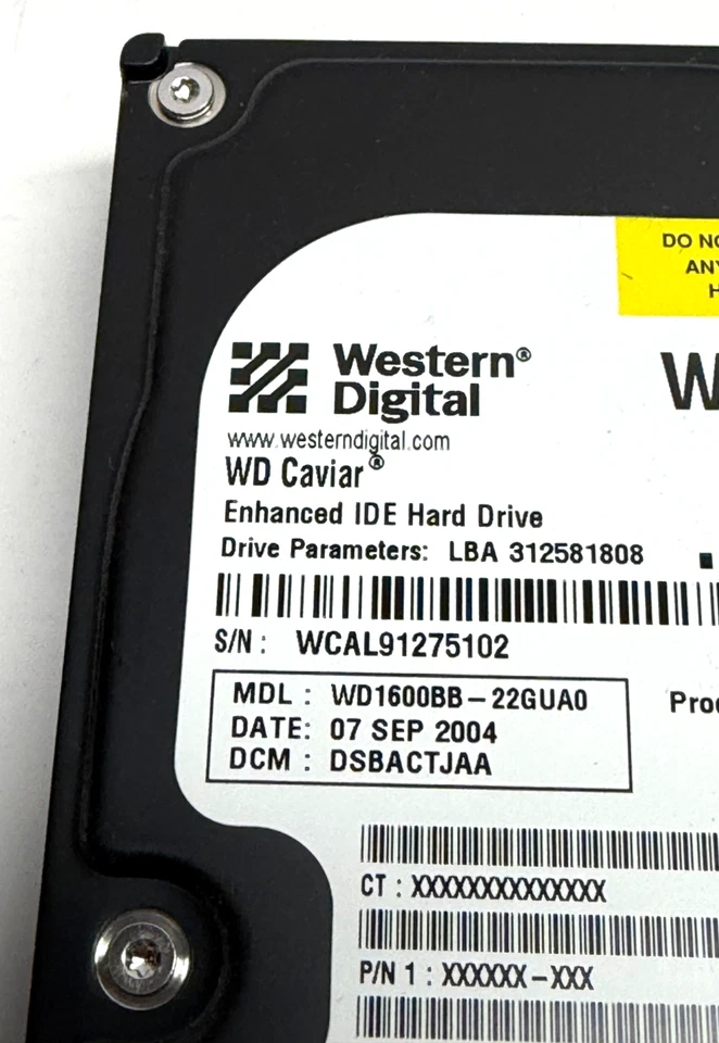 Western Digital WD1600 Caviar WD1600BB 160GB IDE 3.5” Hard Drive - Image 2 of 4