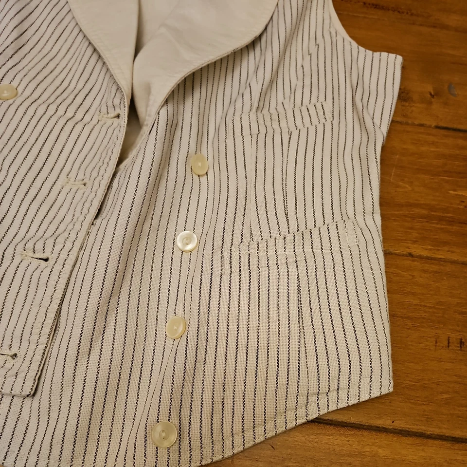 Женский полосатый жилет с подкладкой Denim & Supply Ralph Lauren. Рекомендуемая розничная цена производителя $145. Размер M - Изображение 3 из 4