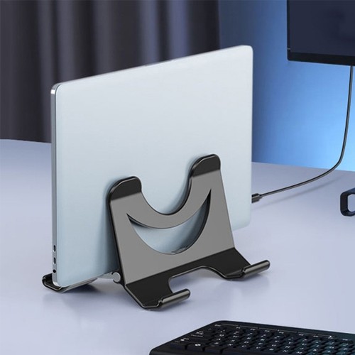 Vertical Notebook Stand Laptop Rack Computer Stands for Small White - 第 12/12 張圖片