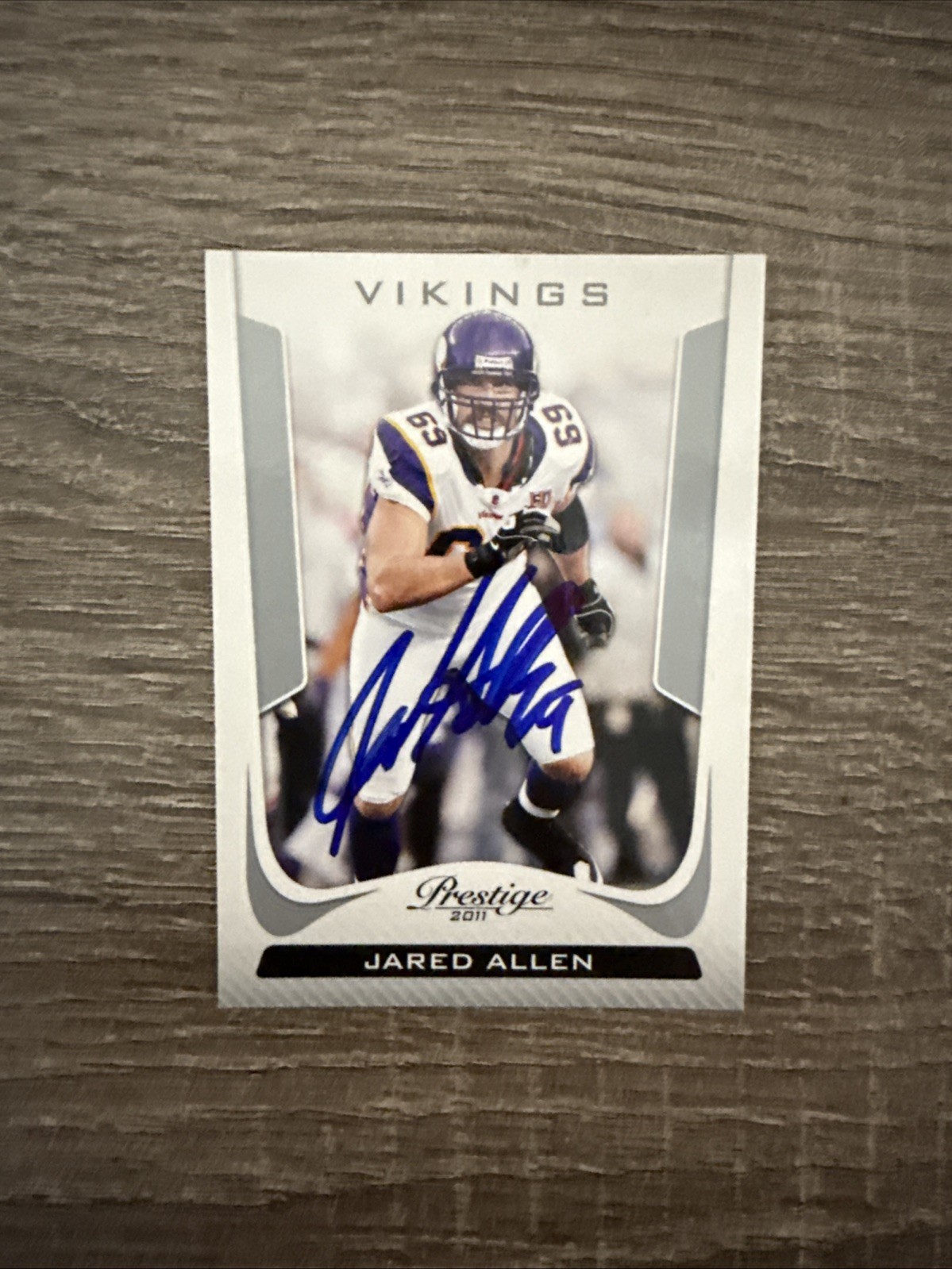 Jared Allen Autographed Minnesota Vikings Card
