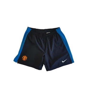 Short de football Manchester United Extérieur 2009-2010 bleu Nike Jersey Shirt - Photo 1/3