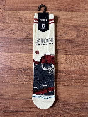 Stance X Zion National Park Crew Sock Brand New Size Large Style: A555D25Z10